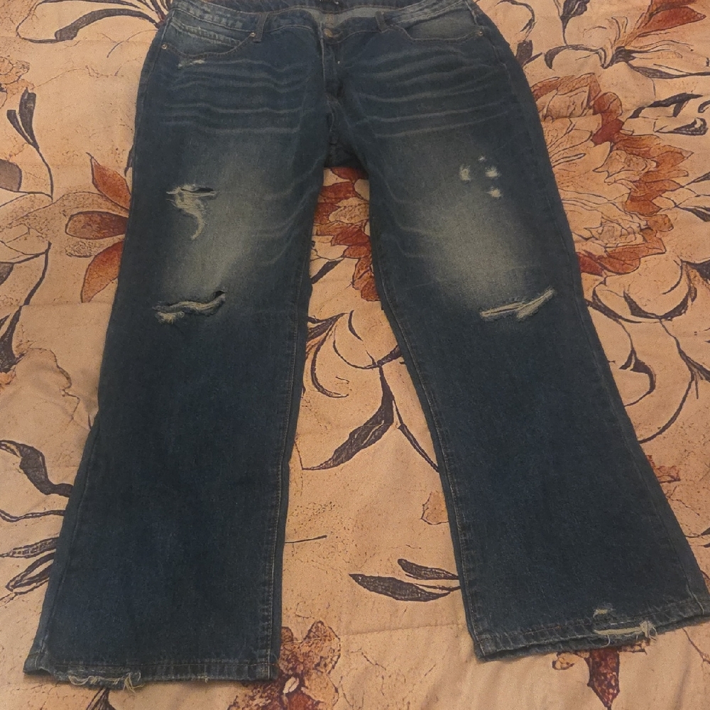 FLAMINGO distressed blue jeans